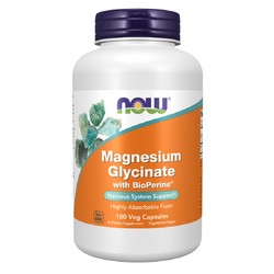 Now Foods Magnesium Glycinate a BioPerine 180 veg kapsúl