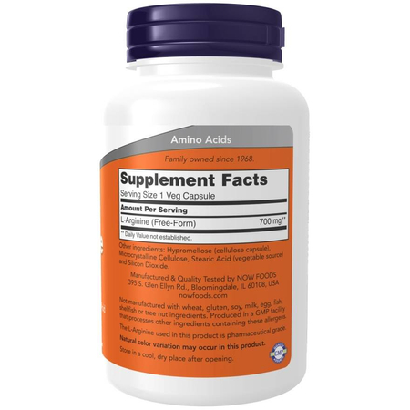 Now Foods L-Arginine 700 mg 180 veg kapsúl