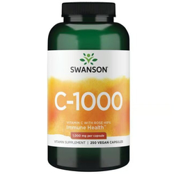 Swanson Vitamín C 1000 mg s Šípkem 250 veg kapsúl