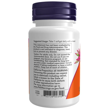 Now Foods Vitamín A 25000 iu 250 kapsúl