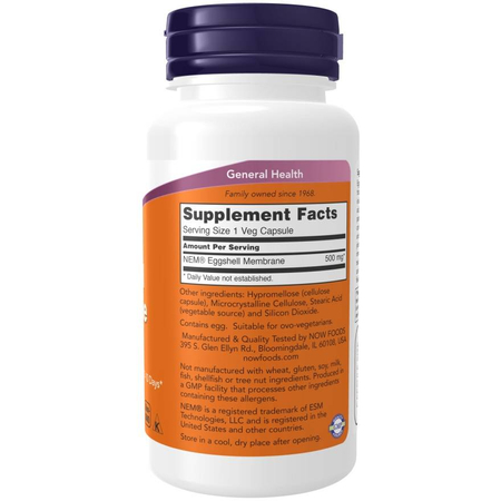 Now Foods Eggshell Membrane 500 mg 60 kapsúl