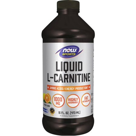 Now Foods L-Carnitine Liquid 1000 mg Citrus 473 ml