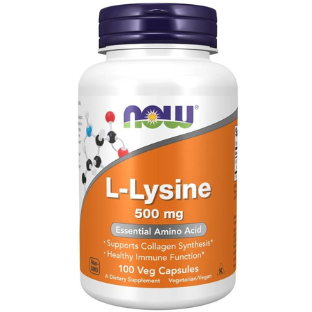 Now Foods L-Lysine 500 mg 100 veg kapsúl