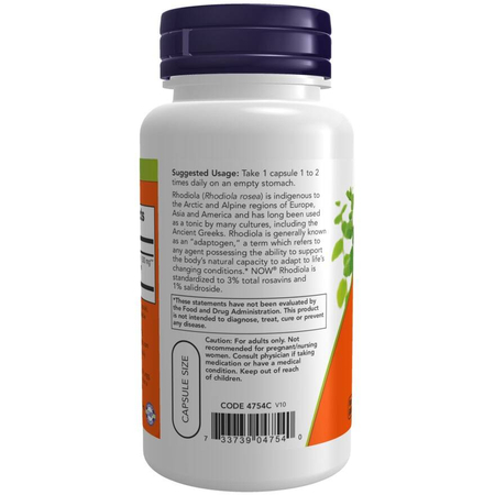 Now Foods Rhodiola 500 mg 60 kapsúl