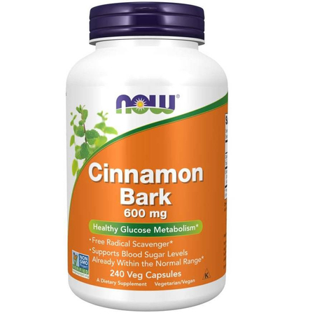 Now Foods Cinnamon 600 mg 240 kapsúl