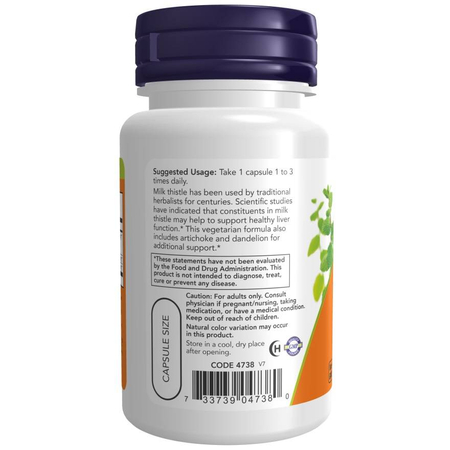 Now Foods Milk Thistle Extract, Double Strength 300 mg 50 kapsúl