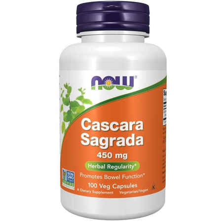 Now Foods Cascara Sagrada 450 mg 100 kapsúl