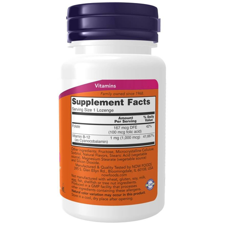 Now Foods Vitamin B-12 1000 mcg 100 tabliet