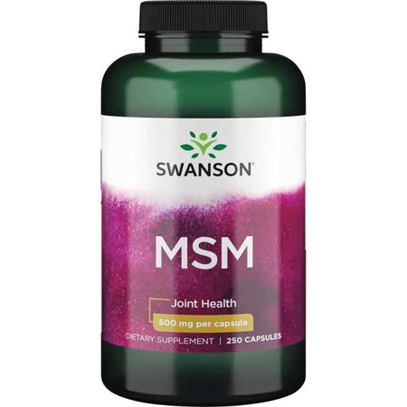 Swanson MSM Methylsulfonylmethan 500 mg 250 kapsúl