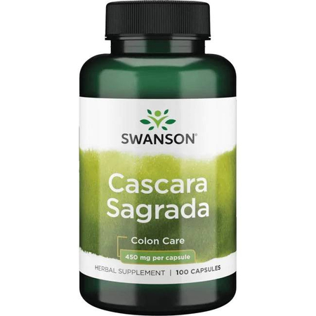 Swanson Cascara Sagrada 450 mg 100 kapsúl