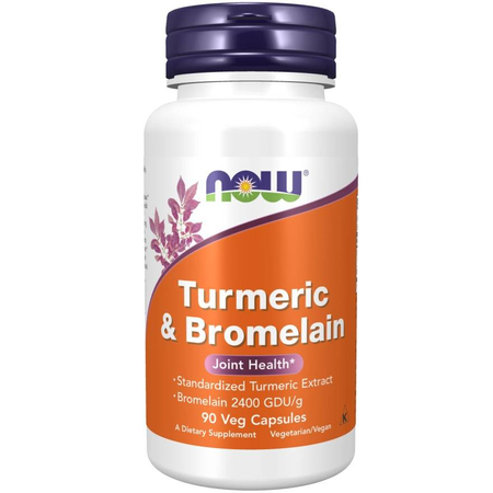 Now Foods Turmeric a Bromelain 90 kapsúl