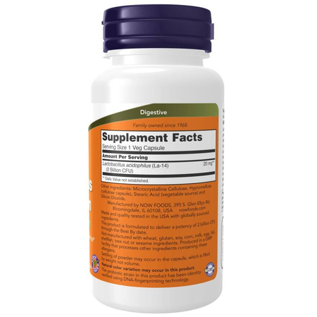Now Foods Acidophilus Two Billion 250 veg kapsúl