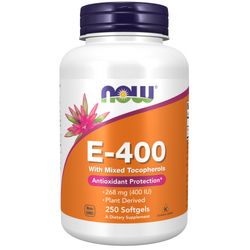 Now Foods Vitamin E-400 (D-alfa-tokoferol) 250 kapsúl