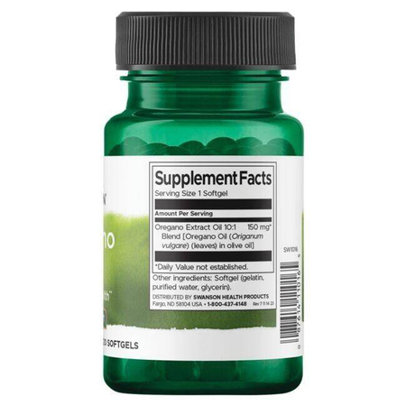 Swanson Oregánový Olej 150 mg 120 kapsúl