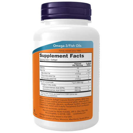 Now Foods Ultra Omega-3 Fish Oil (Bovine Gelatin) 90 kapsúl