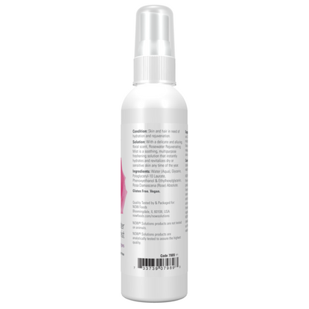 Now Foods Rosewater Rejuvenating Mist 118 ml