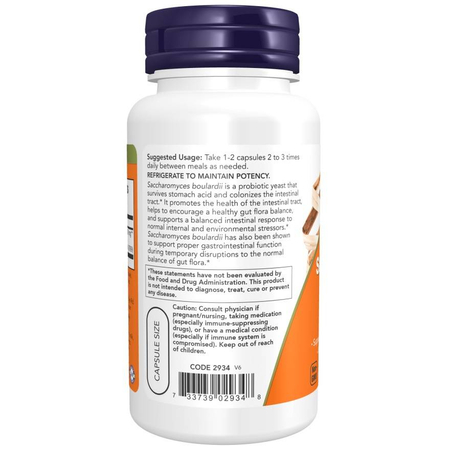 Now Foods Sacharomyces Boulardi 120 kapsúl