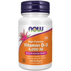 Now Foods Vitamín D3 4000 iu 240 kapsúl