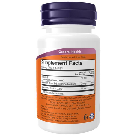 Now Foods Koenzym Q10 50 mg 100 kapsúl