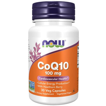 Now Foods Koenzym Q10 100 mg Hloh 30 kapsúl