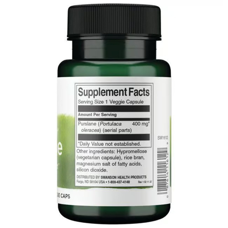 Swanson Full Spectrum Purslane 400 mg 60 kapsúl