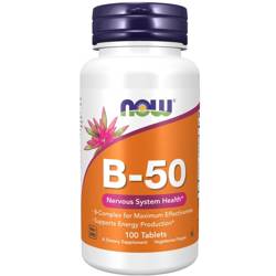 Now Foods Vitamin B-50 Complex 100 tabliet