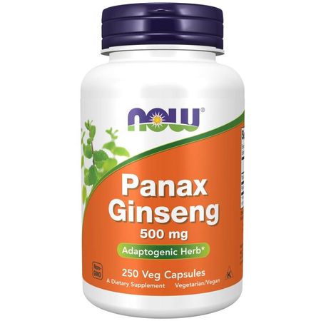 Now Foods Panax Ginseng 500 mg 250 kapsúl