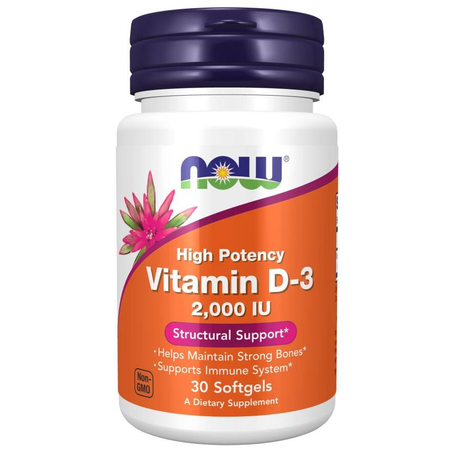 Now Foods Vitamín D3 2000 iu 30 kapsúl