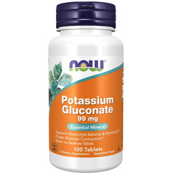 Now Foods Potassium Gluconate 99 mg 100 tabliet