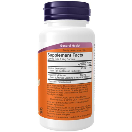Now Foods Fosfatidylserin Soy-Free 150 mg 60 veg kapsúl