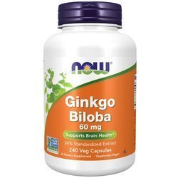Now Foods Ginkgo Biloba 60 mg 240 kapslí