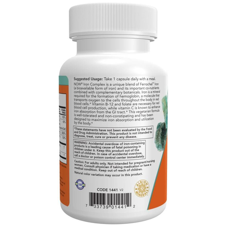 Now Foods Iron Complex Caps 100 kapsúl