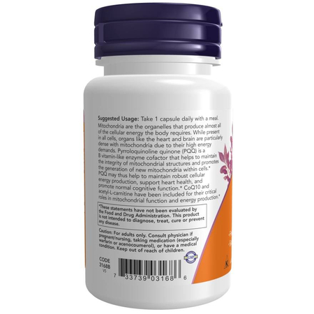 Now Foods PQQ Energy 30 veg kapsúl