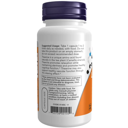 Now Foods L-Theanine 100 mg 90 veg kapsúl