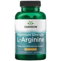 Swanson Maximum Strength L-Arginine 850 mg 90 kapsúl