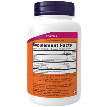 Now Foods Advanced Gamma E Complex 120 kapsúl