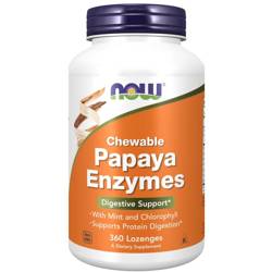 Now Foods Papaya Enzyme 360 cucací tabliet