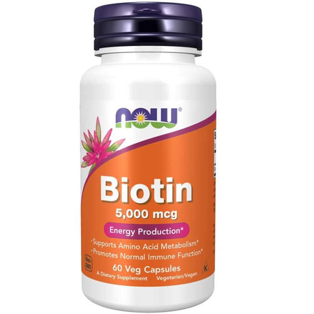 Now Foods Biotin 5000 mcg 60 veg kapsúl