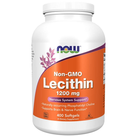 Now Foods Lecitín Sójový bez GMO 1200 mg 400 kapsúl