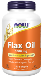 Now Foods Flax Oil 1000 mg 250 kapsúl