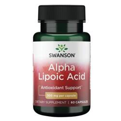 Swanson ALA Kyselina Alfa Lipoová 300 mg 60 kapsúl