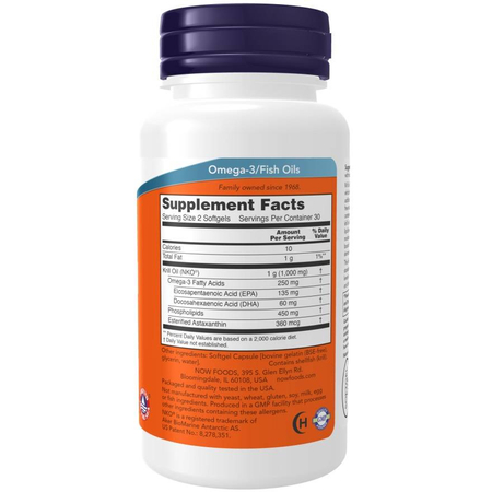 Now Foods Krill Oil 500 mg 60 kapsúl
