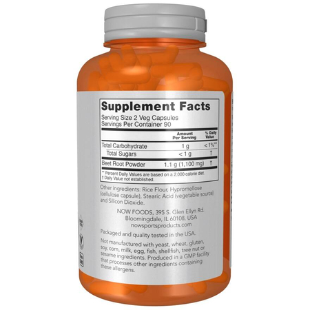 Now Foods Beet Root 180 veg kapsúl