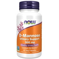Now Foods D-Mannose Urinary Support 500 mg 60 kapsúl