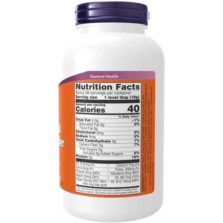 Now Foods Nutritional Yeast Pudr 284 g