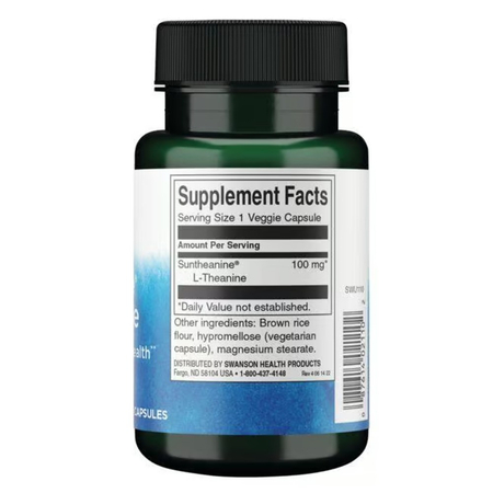 Swanson Suntheanine L-Theanine 100 mg 60 kapsúl