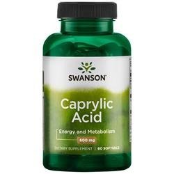 Swanson Kyselina Kaprylová 600 mg 60 kapsúl