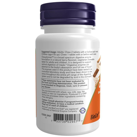 Now Foods ChewyZymes 90 pastilky