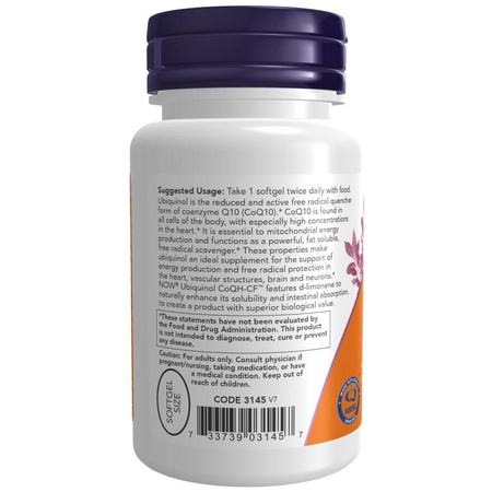 Now Foods Ubiquinol CoQH-CF 50 mg 60 kapsúl