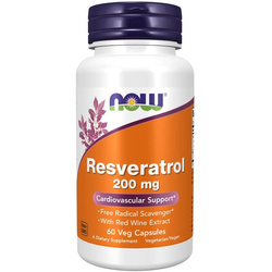 Now Foods Resveratrol 200 mg 60 kapsúl